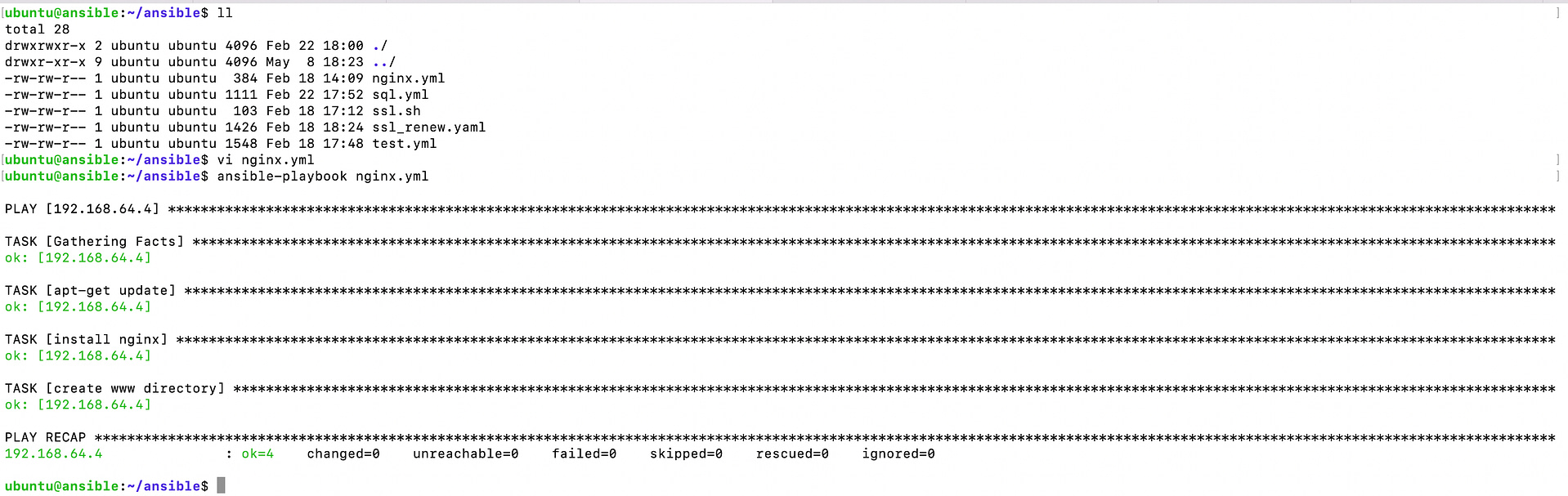 Installing Nginx on Slave from Ansible Master