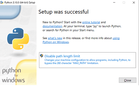 Python tkinter installation