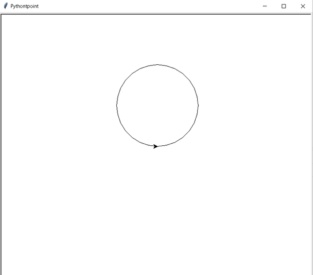 Python turtle circle