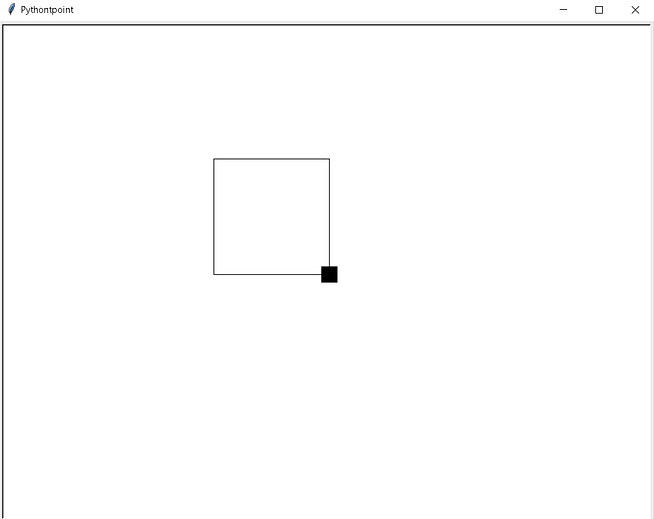 Python turtle square example