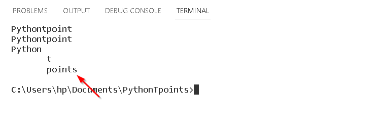 Python string literals